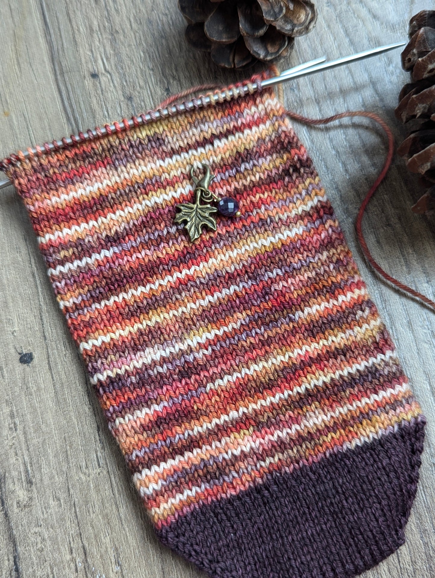 Maple Leaf Sock Set - Fingering