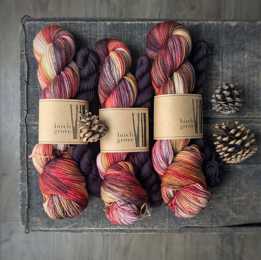 Maple Leaf Sock Set - Fingering