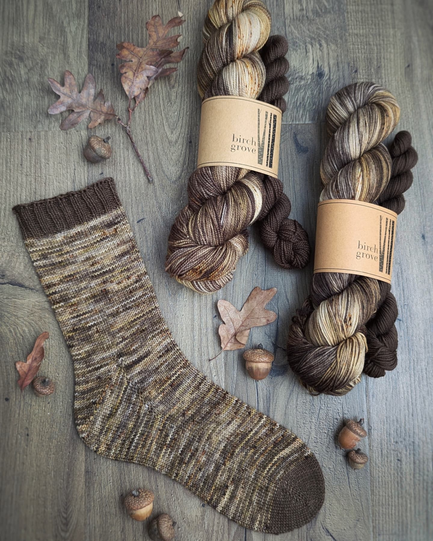 Golden Oak Sock Set - Fingering