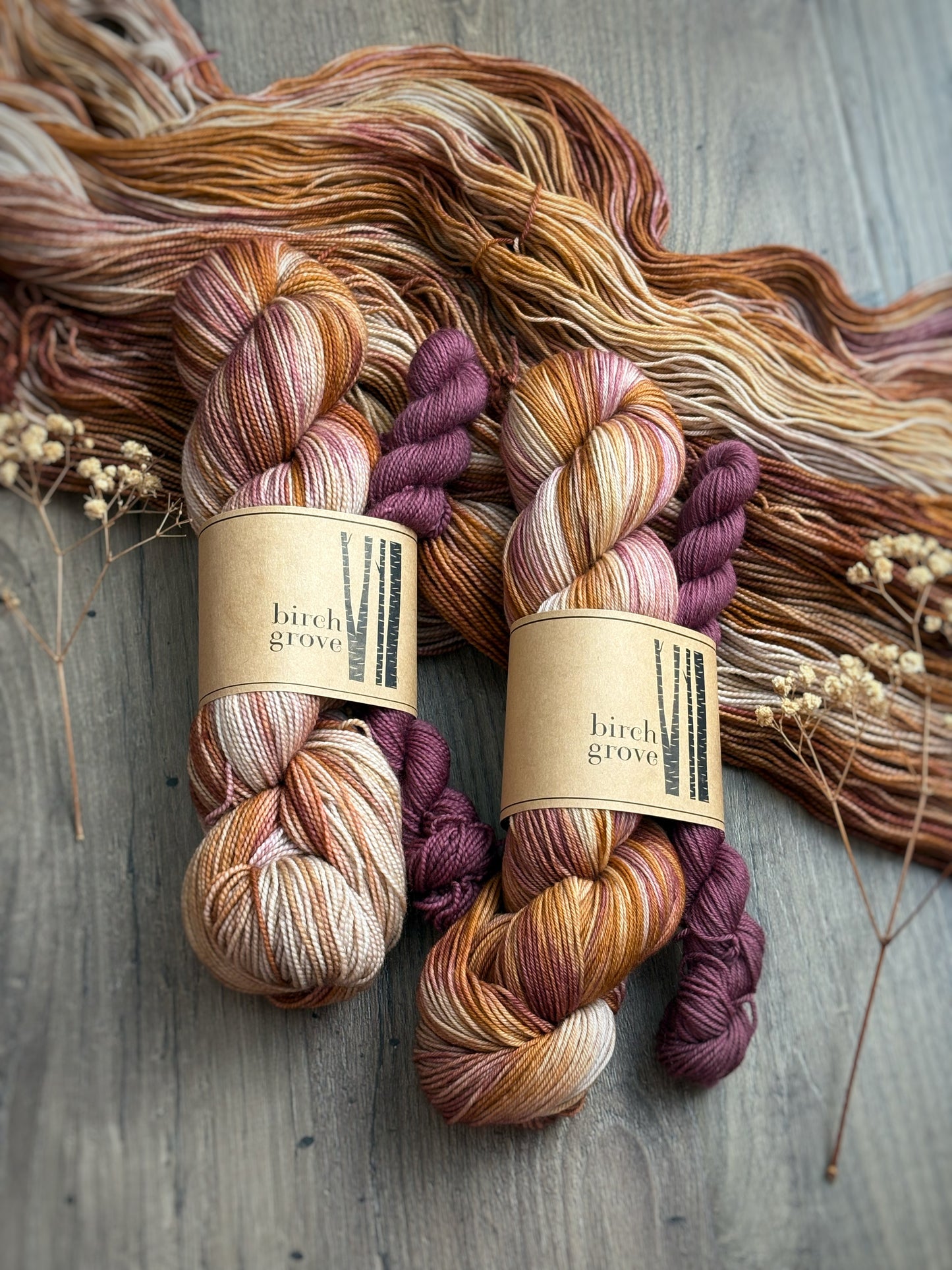 Strawflowers Sock Set - Fingering