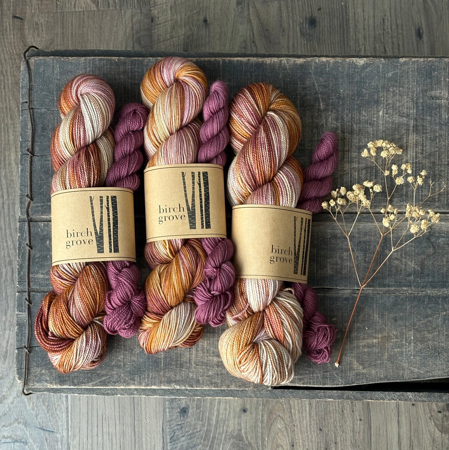 Strawflowers Sock Set - Fingering