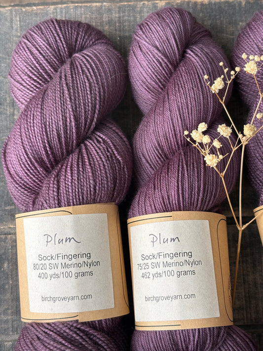 Plum - Fingering