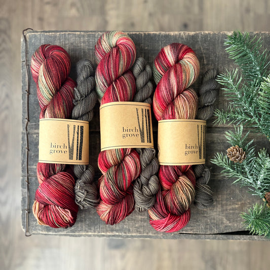 Victorian Christmas Sock Set - Fingering