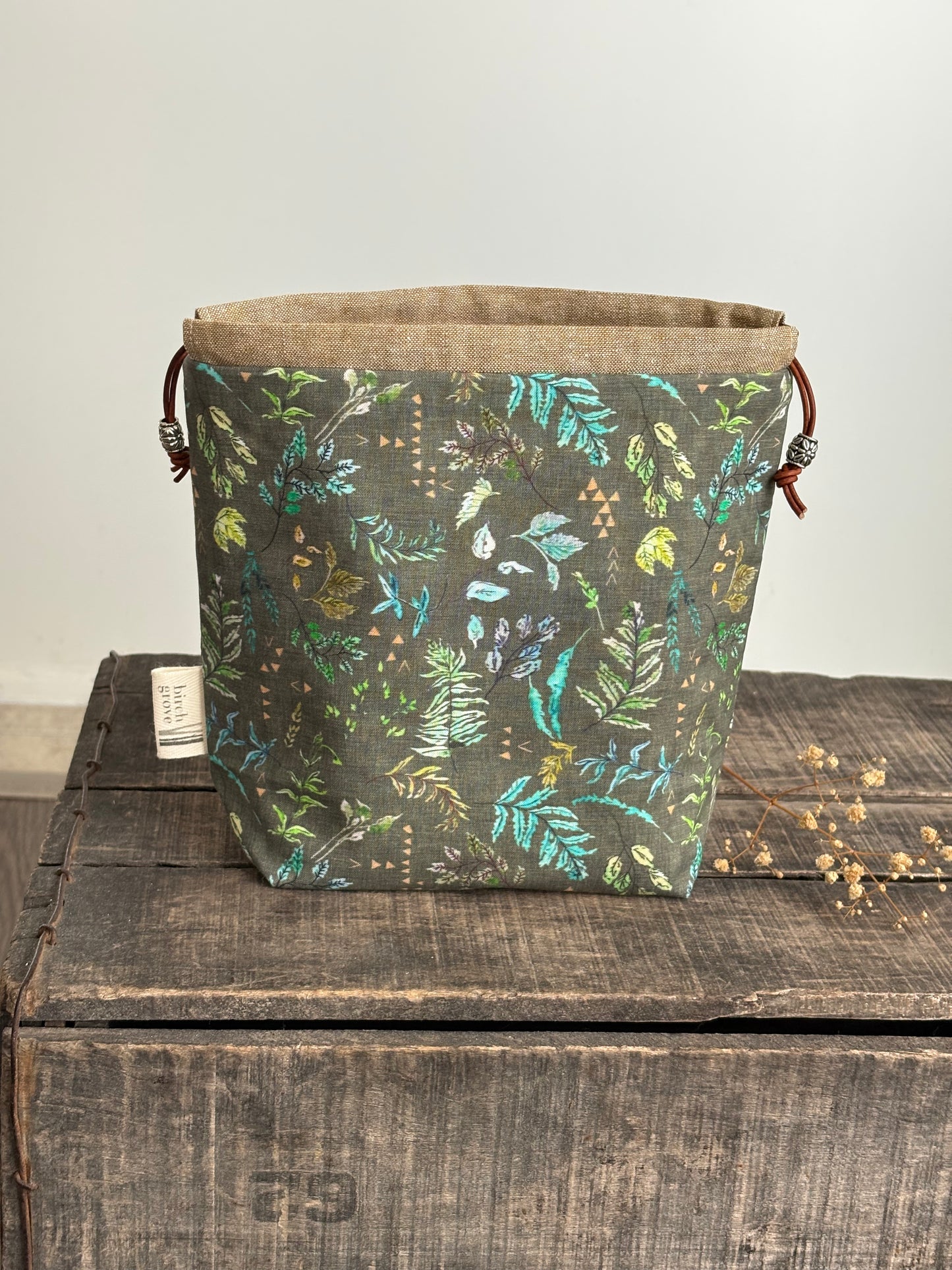 Small Drawstring - Fern