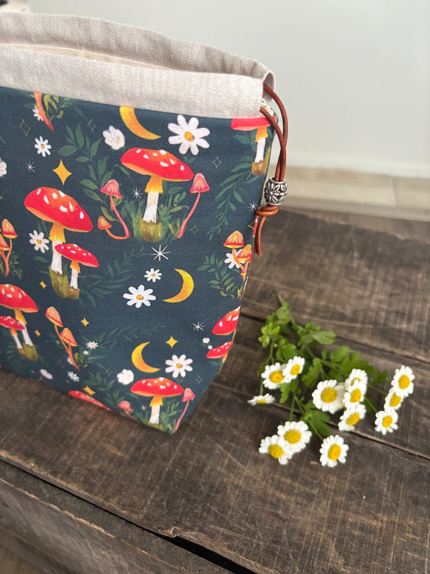 Small Drawstring - Summer Mushrooms