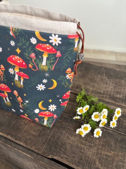 Small Drawstring - Summer Mushrooms
