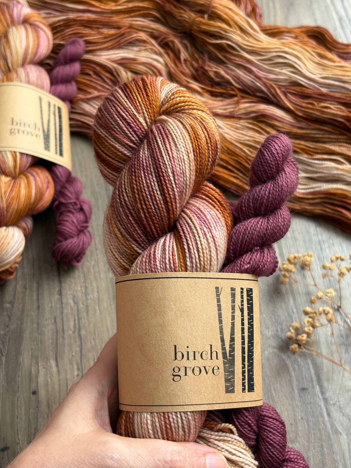 Strawflowers Sock Set - Fingering