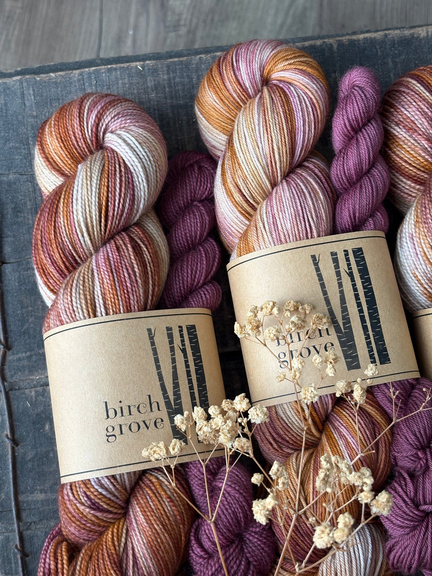 Strawflowers Sock Set - Fingering
