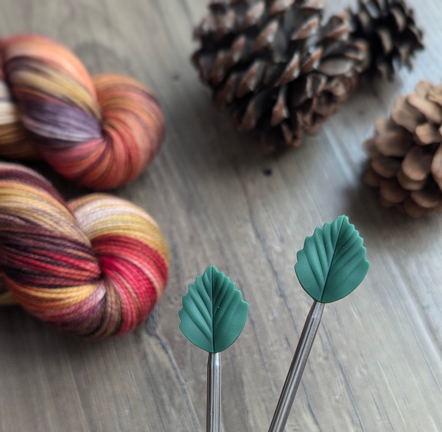 Needle Protectors - Dark Green Leaf