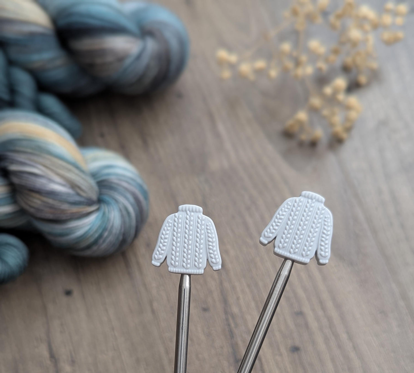 Needle Protectors - Grey Sweater